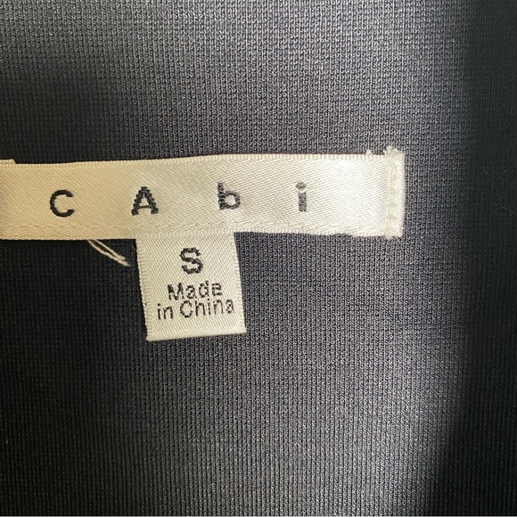 CAbi Black Tuxedo Mixed Media Blazer Jacket Women's Small - Picture 3 of 5